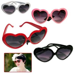 8 Pair Adult Heart Sunglasses Wedding Wear